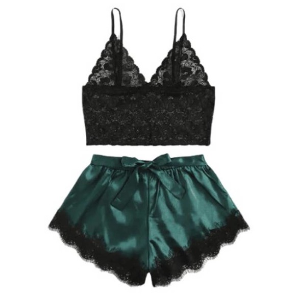 Boutique Other - Sexy Lingerie Lace Silky Set Women Pajamas
